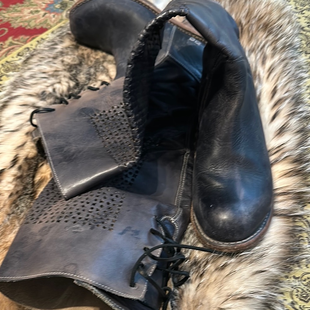 BED|STU Black Combat & Moto Boots